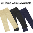 Navy & Navy & Navy 16 3 Pack Boy's Stretch Slim Fit School Uniform Chino Pants